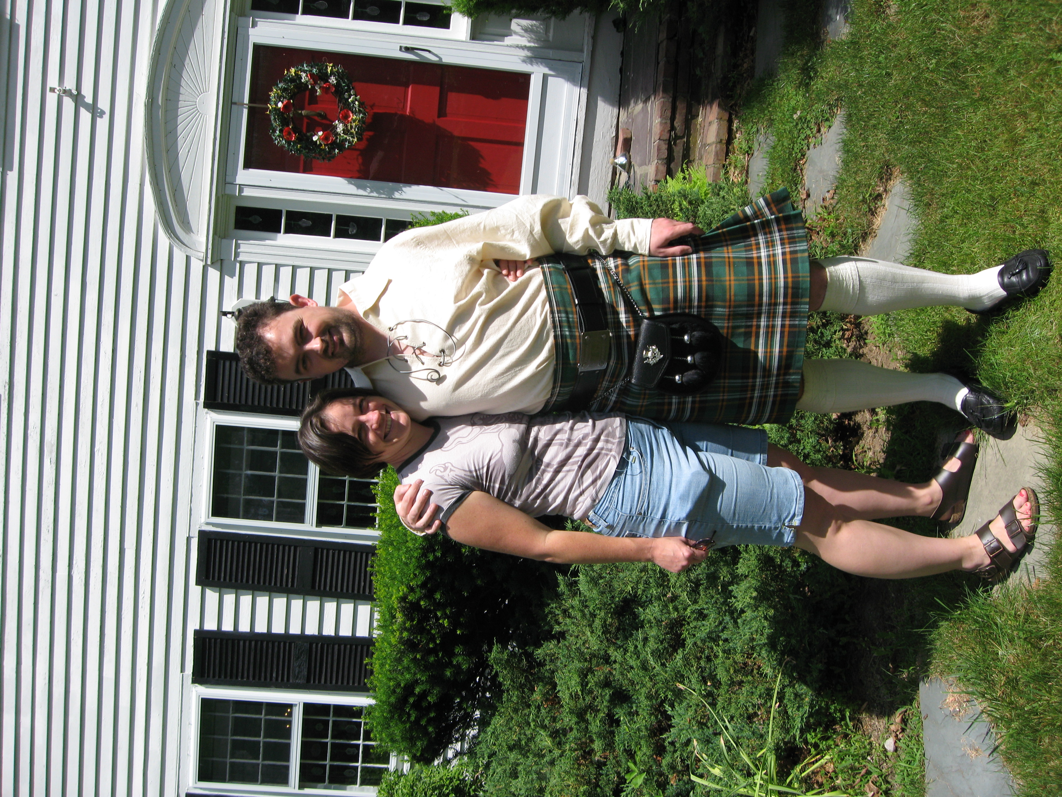 In my new kilt, with Erin