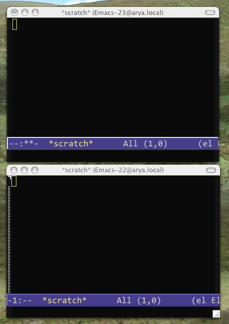 For filing this bug report: <a href="http://article.gmane.org/gmane.emacs.macintosh.osx/3364">article.gmane.org/gmane.emacs.macintosh.osx/3364</a>