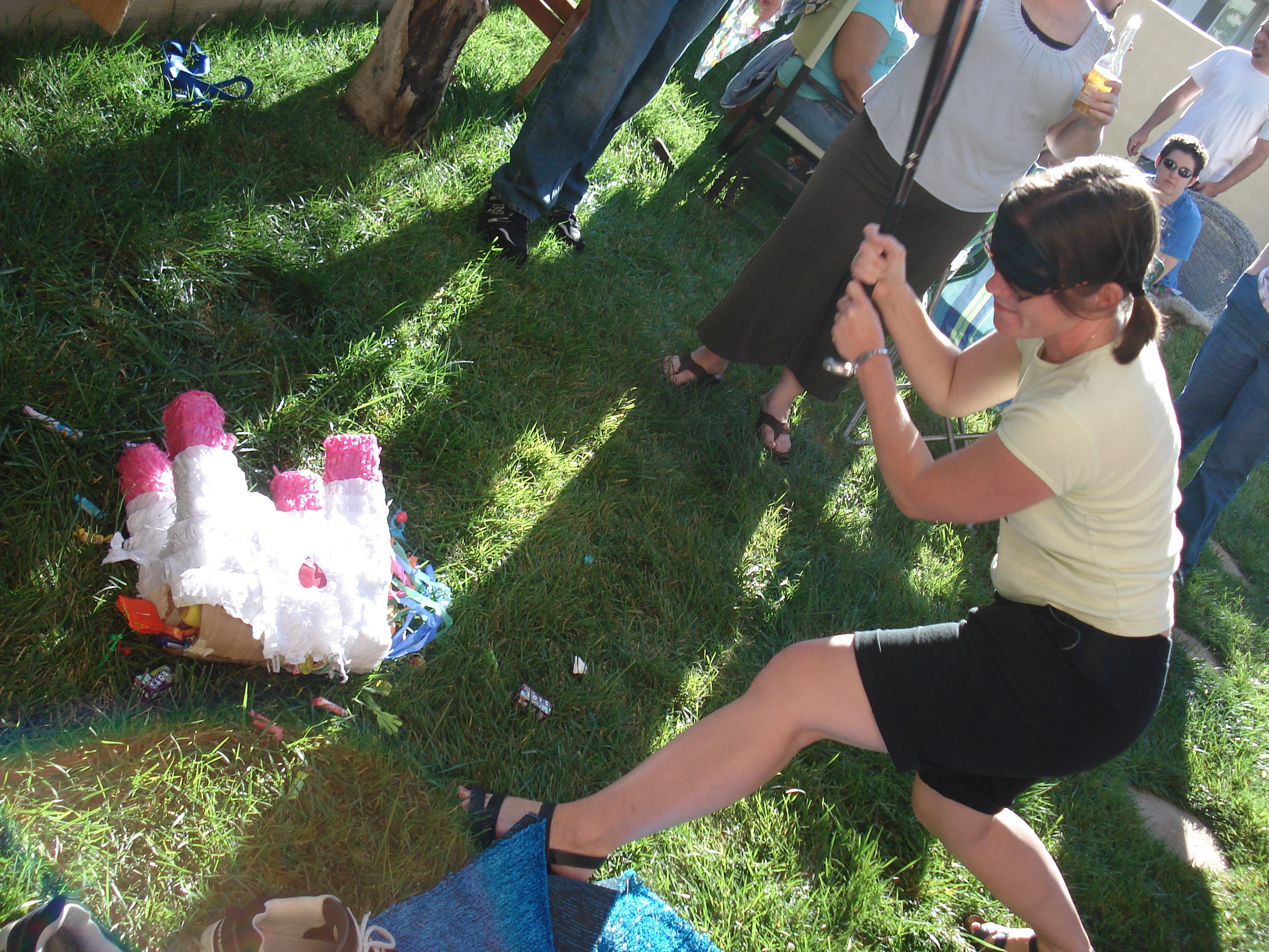 Erin beats a dead unicorn