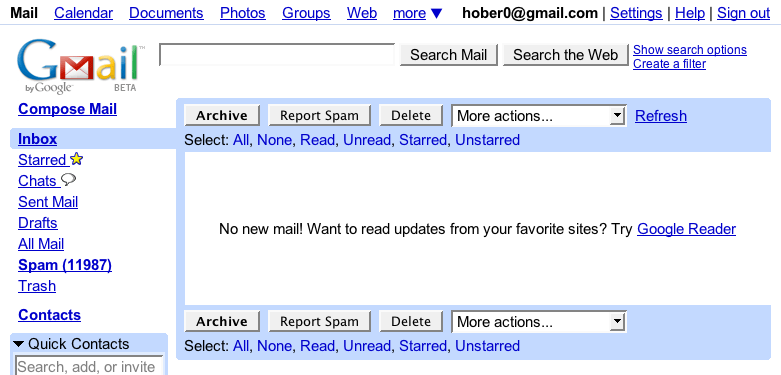 Empty Inbox
