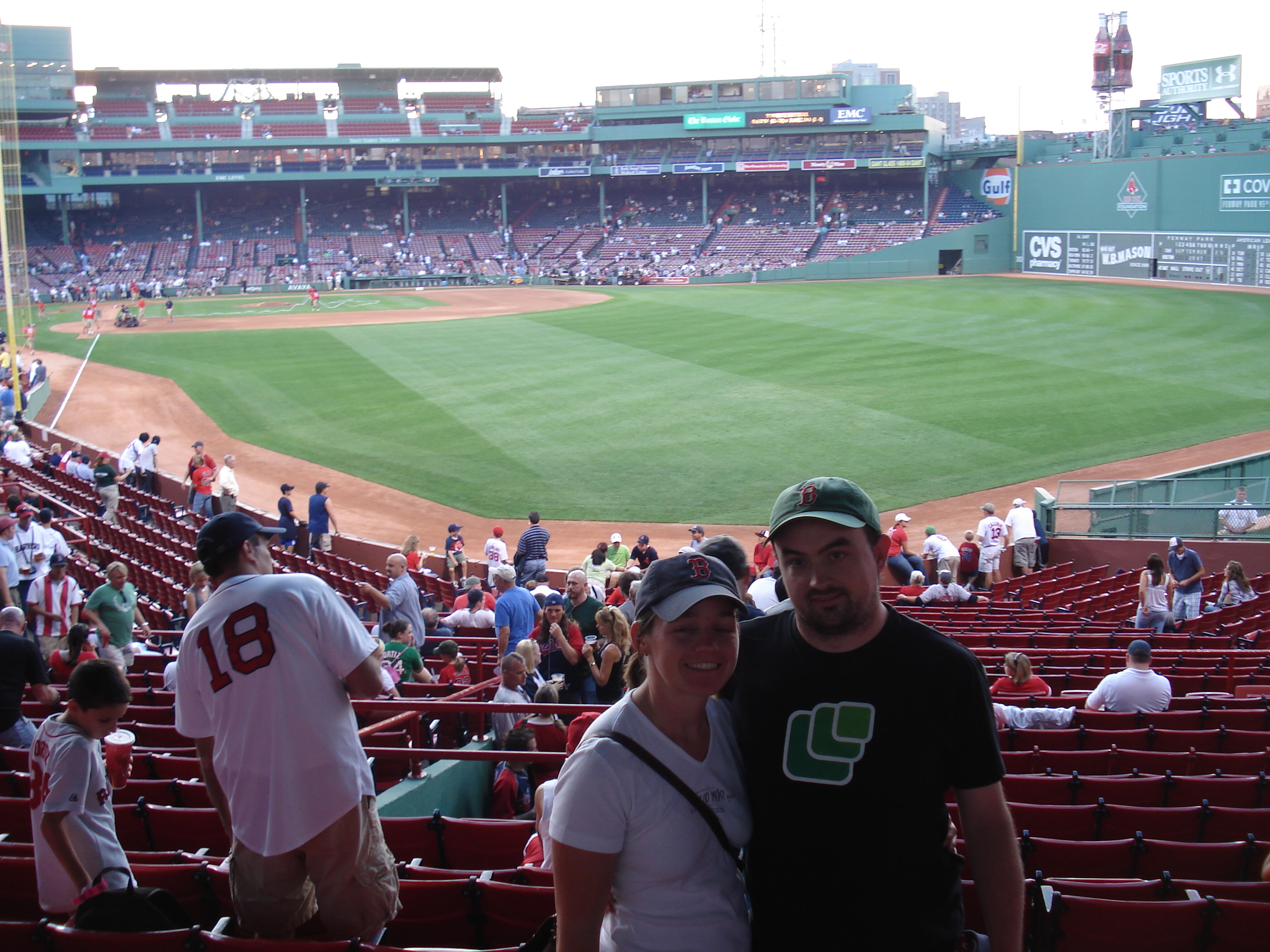 Erin & me, before the game