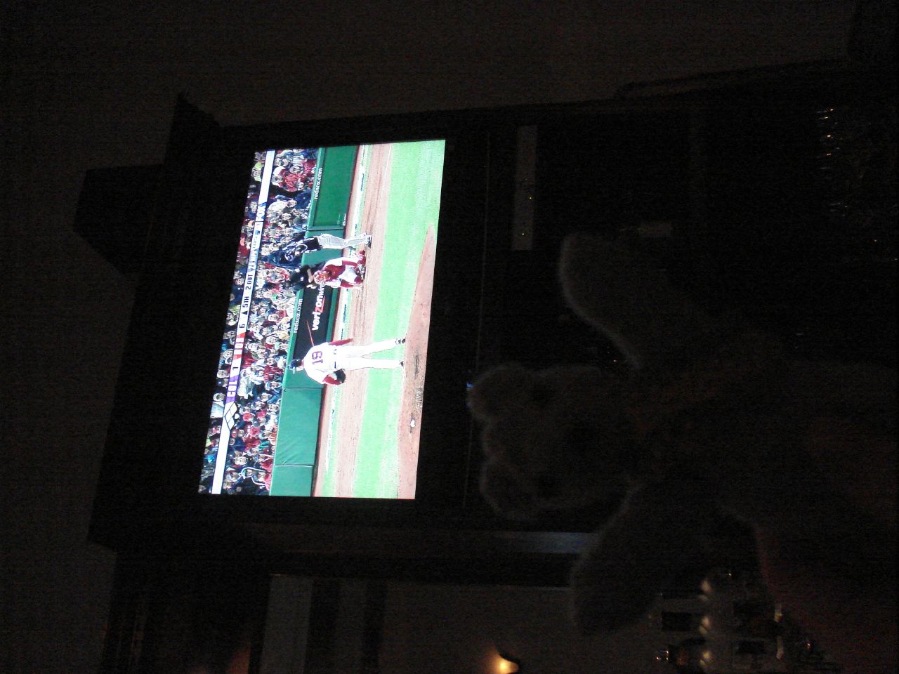Oatmeal, catching a world seris game at Stout Public House
