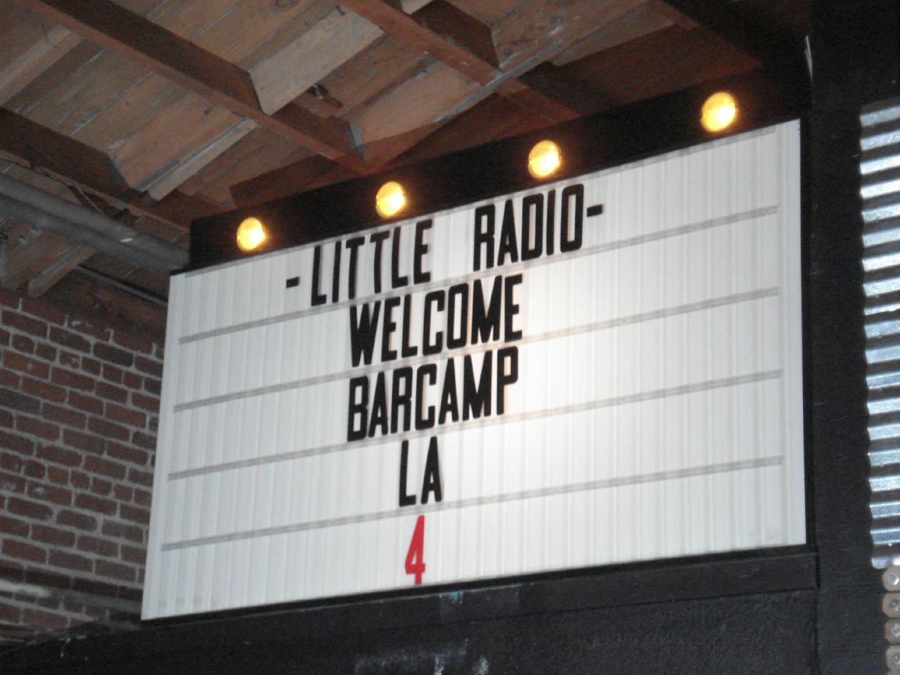 -LITTLE RADIO- WELCOME BARCAMP LA 4