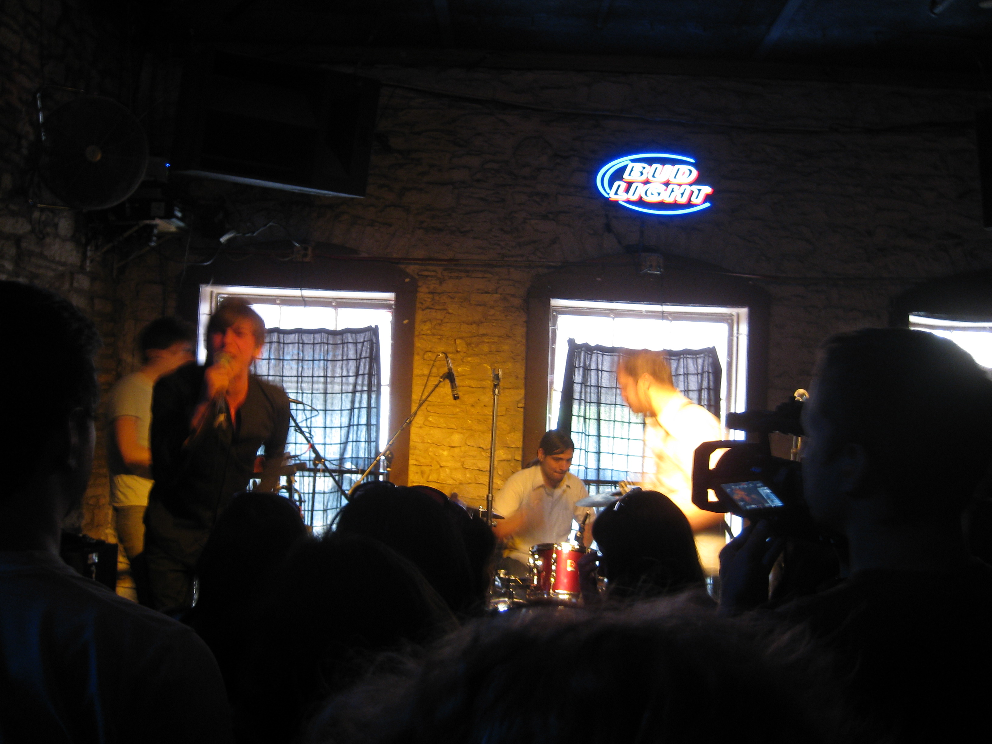 Some emo band at the Hype Machine party