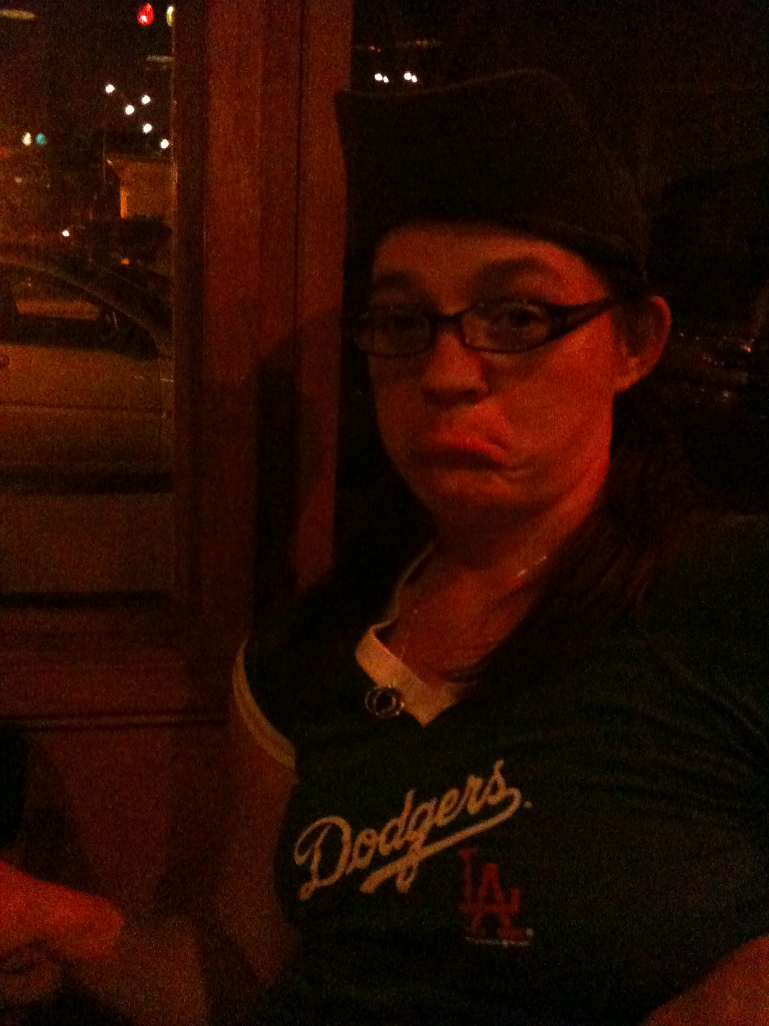 Erin's not enjoying this Dodgers game