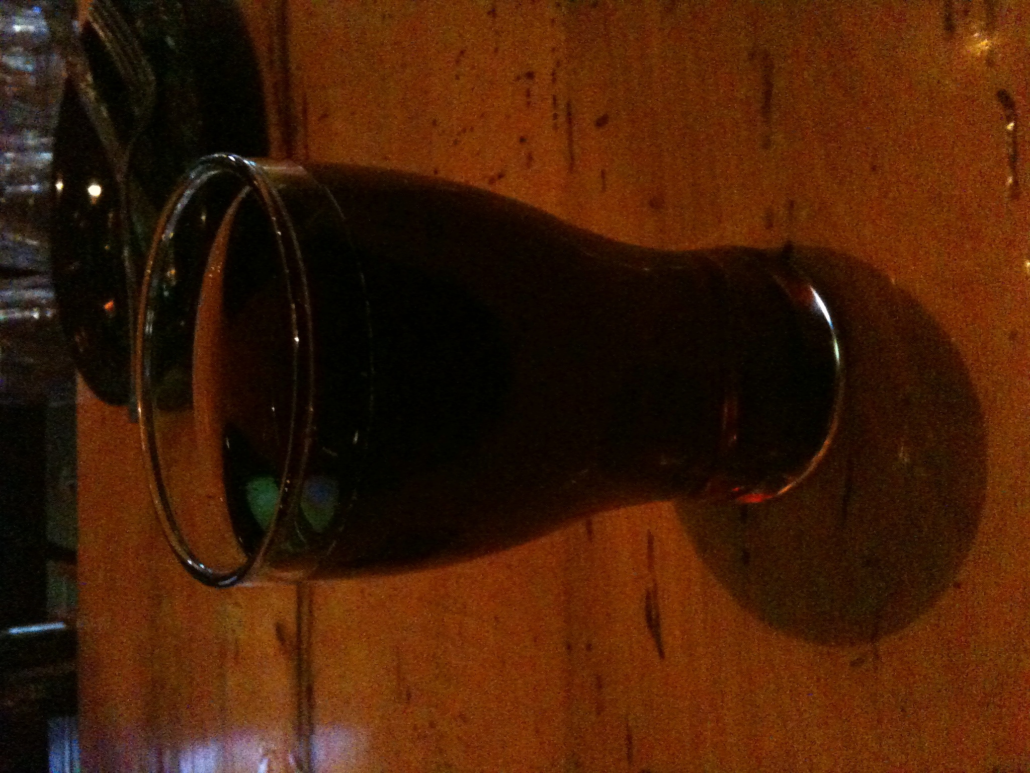 A half of Ballast Point's Piper Down Scotch Ale w/ oak chips soaked in BP's Three Sheets barrel-aged rum