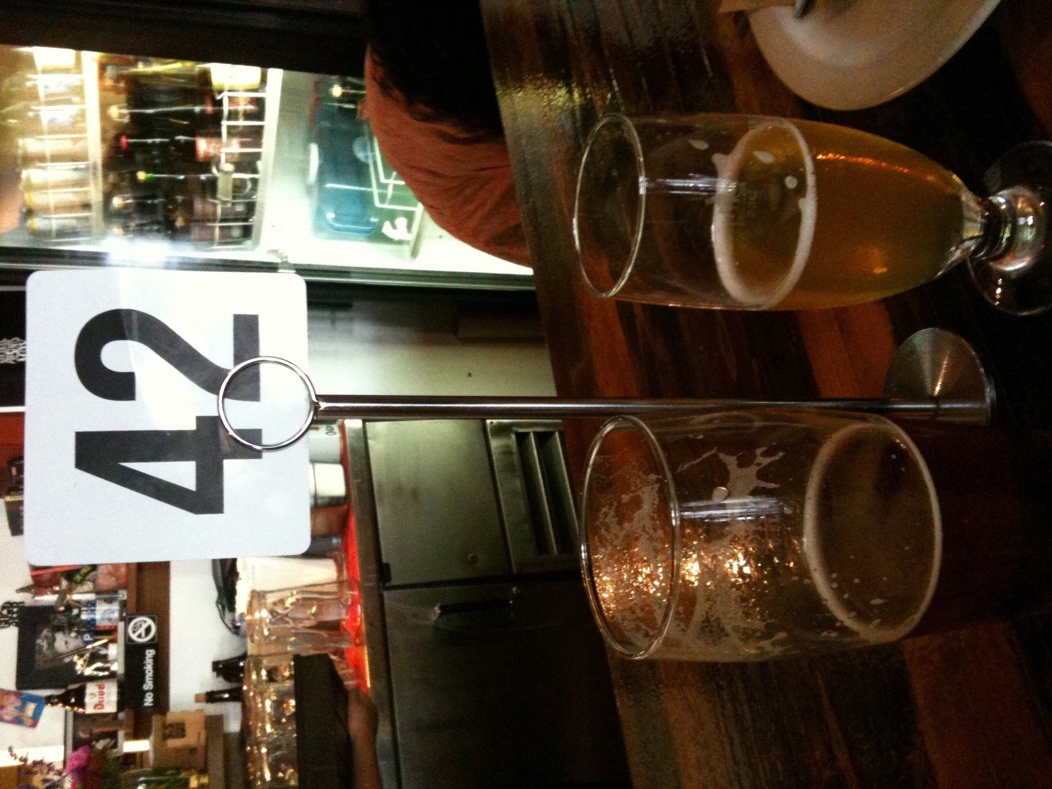 Waiting for food at Blind Lady Ale House