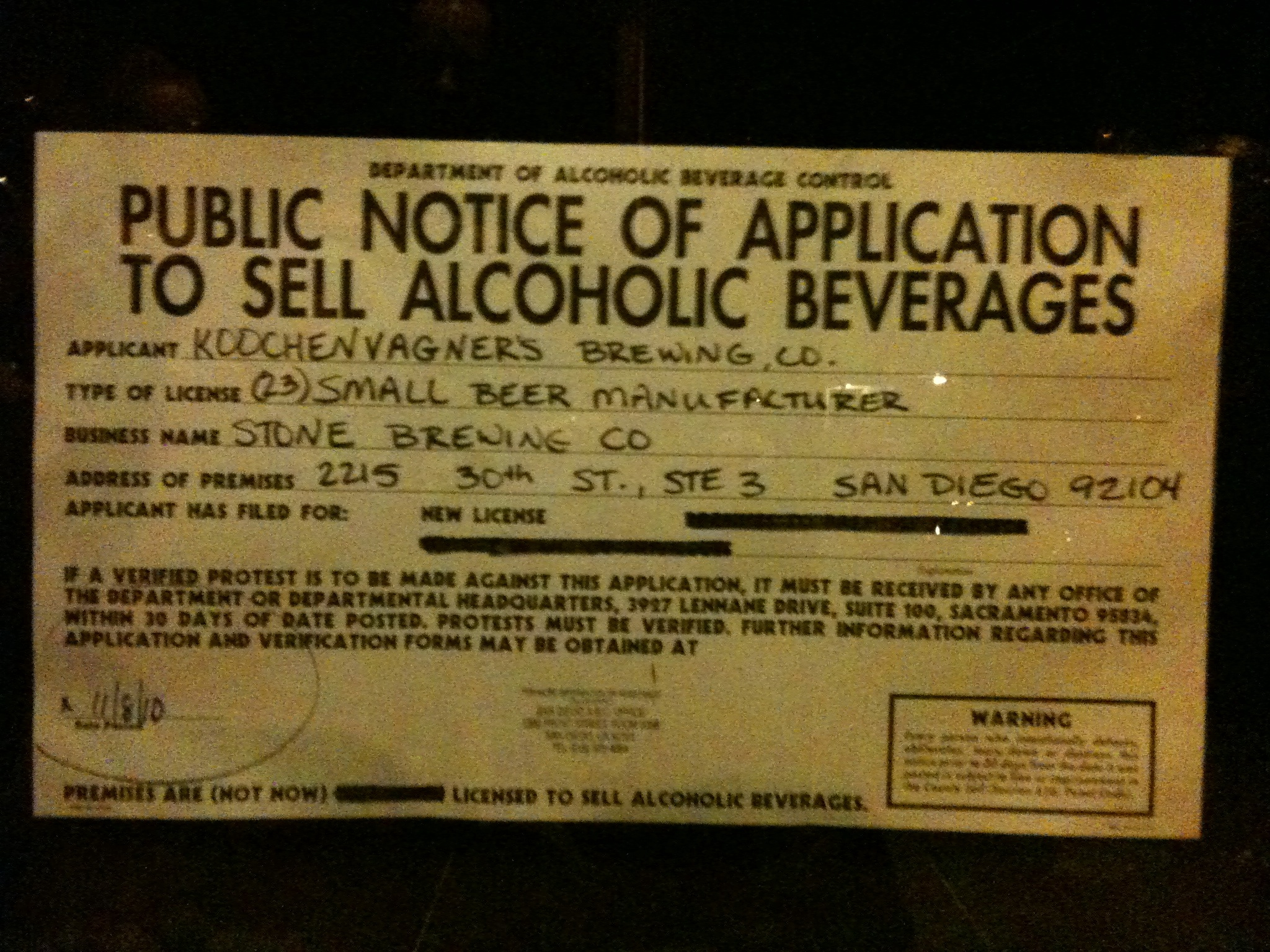 Stone's South Park tasting room