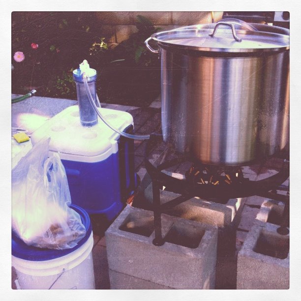 Getting ready to brew