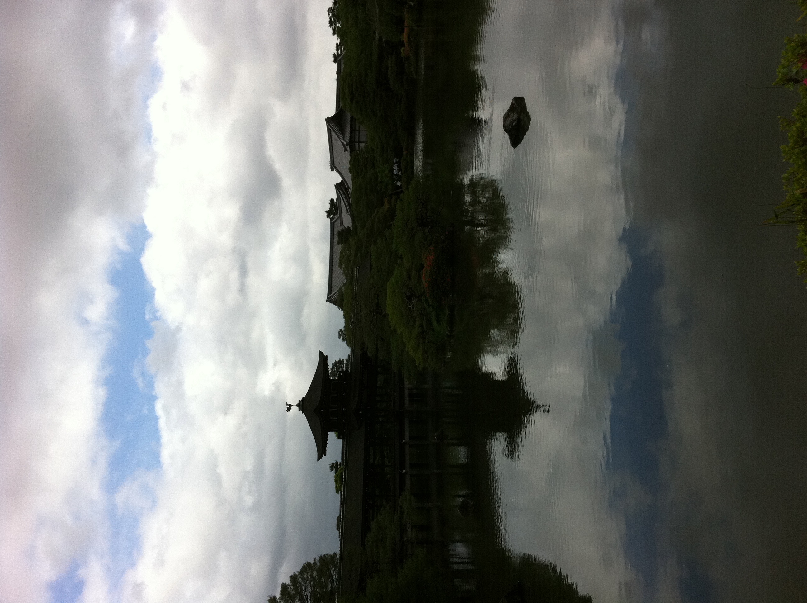 The garden of the Heian shrine in Kyoto