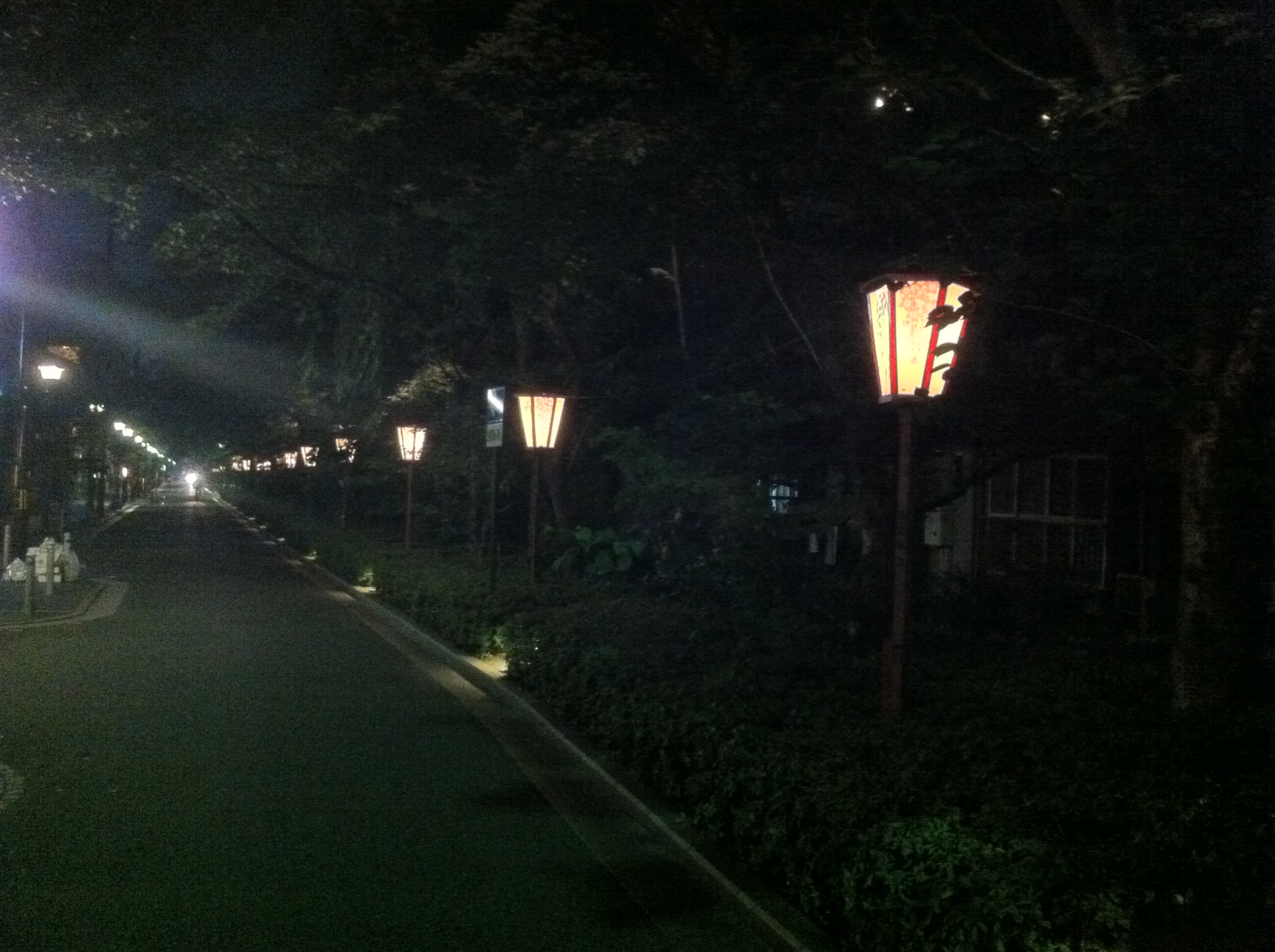 Night along Kiyamachi-dori, Kyoto