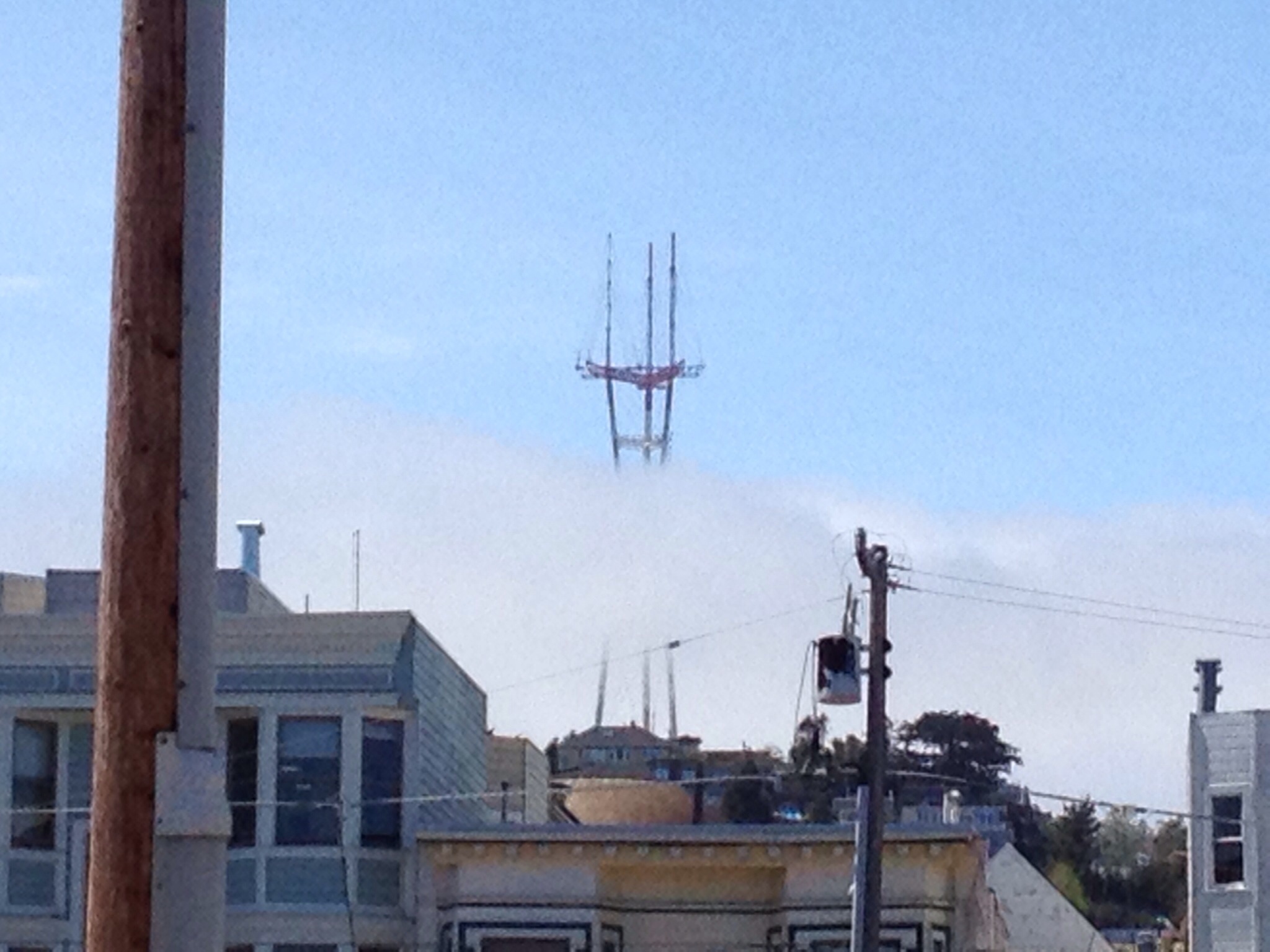 Karl the Fog skirting Sutro