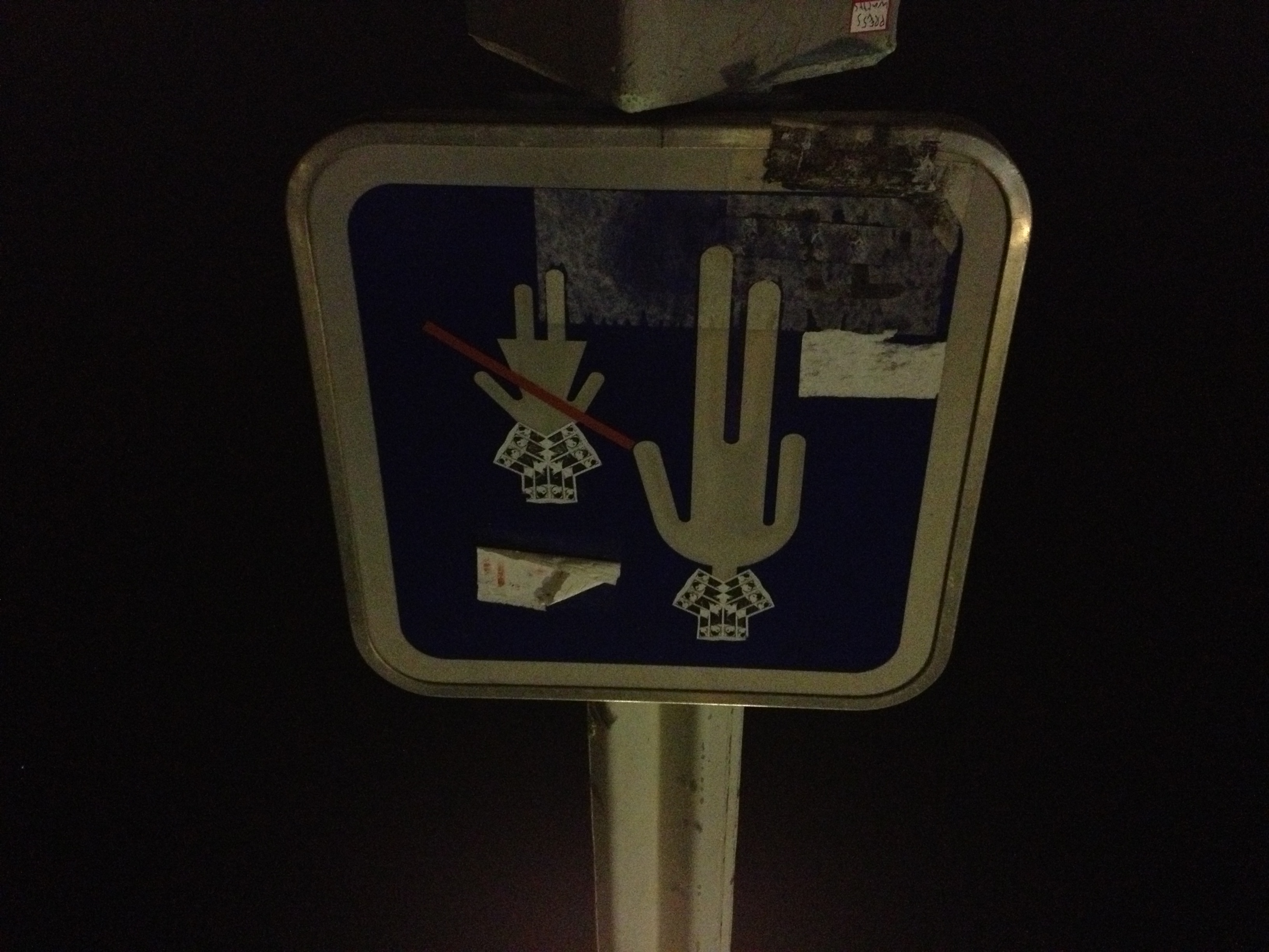 Creepy alien crossing