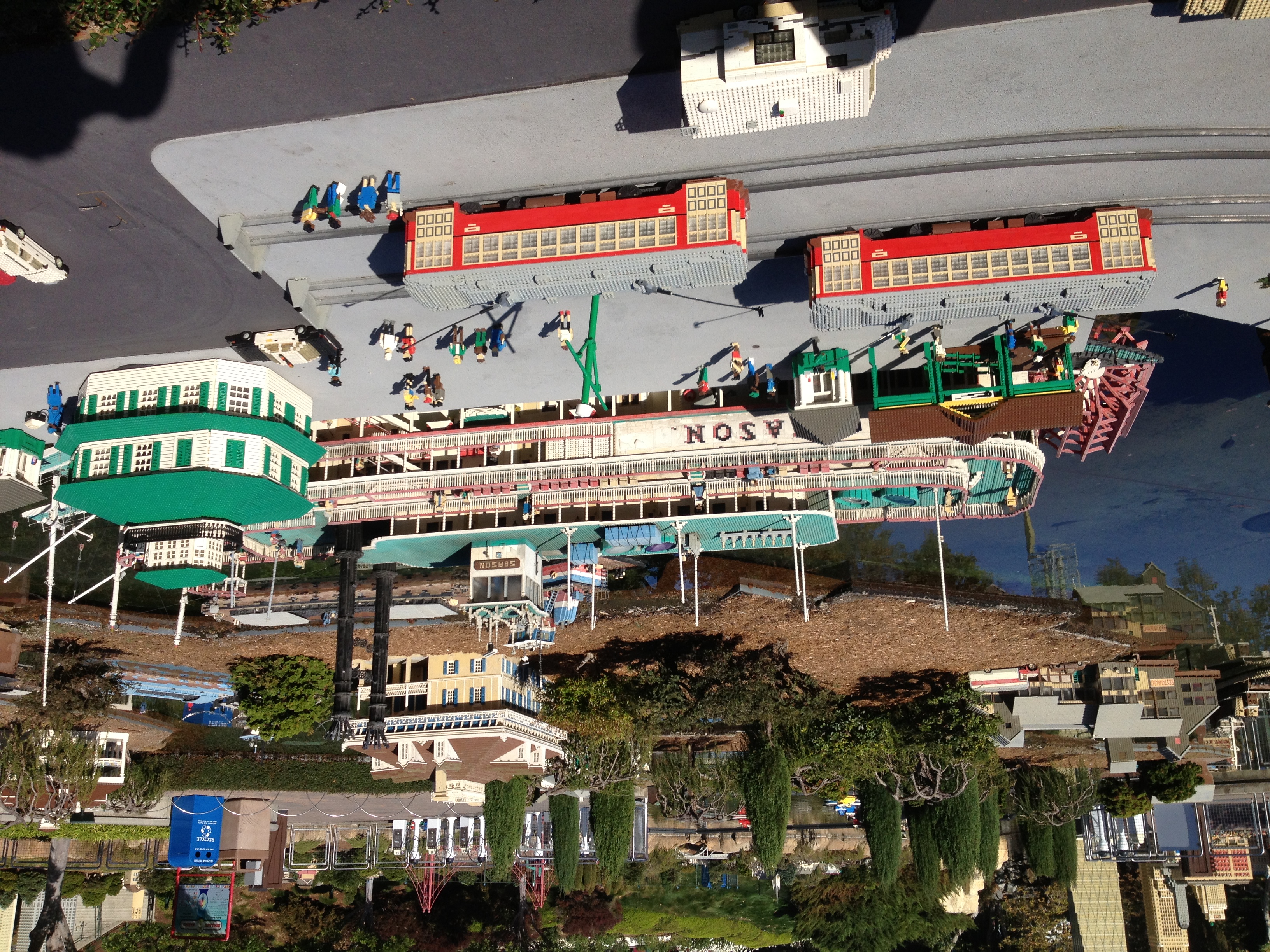 Note the Lego PCC streetcars in the foreground.
