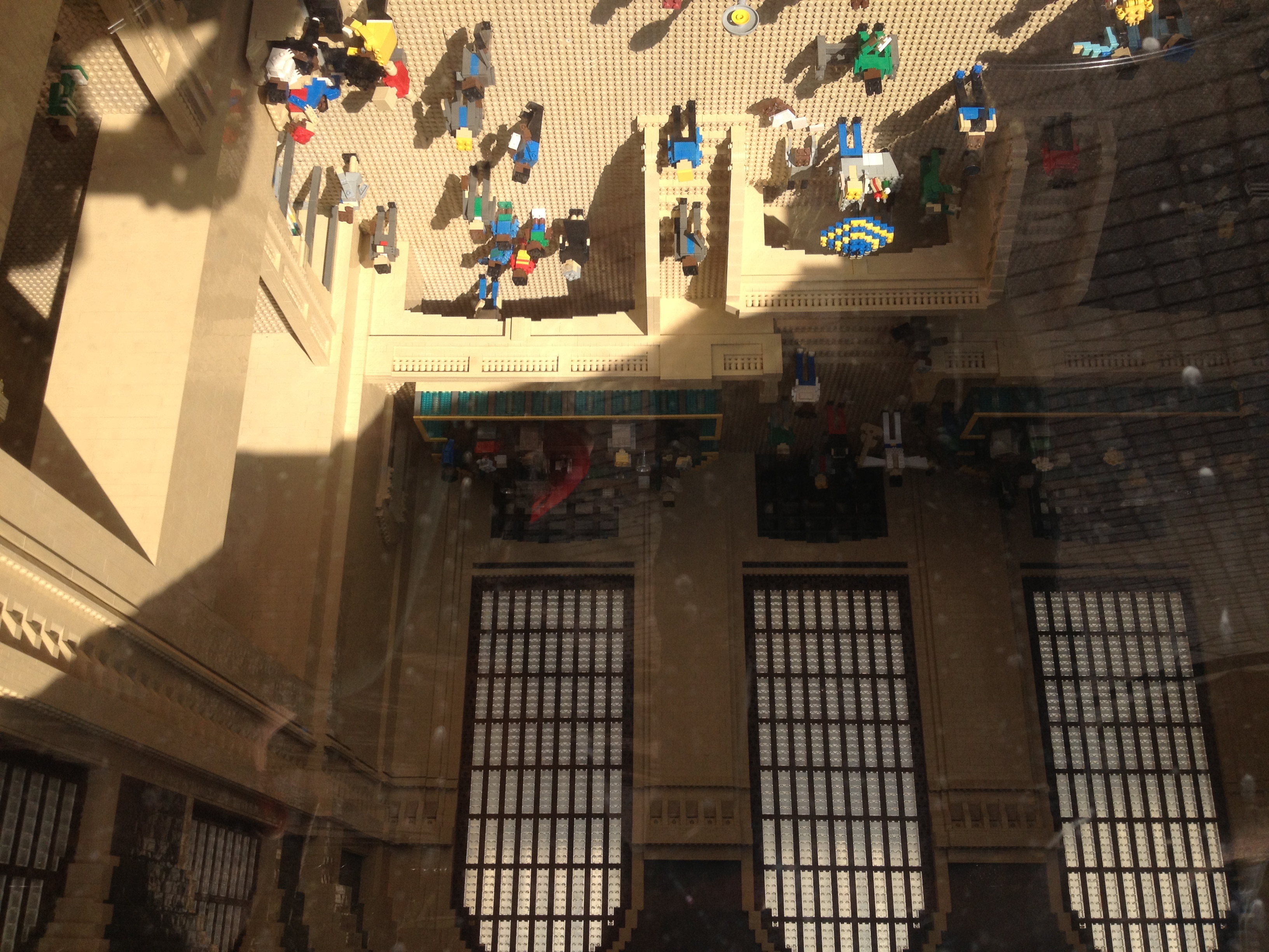 The Apple Store inside of Grand Central Station in Lego