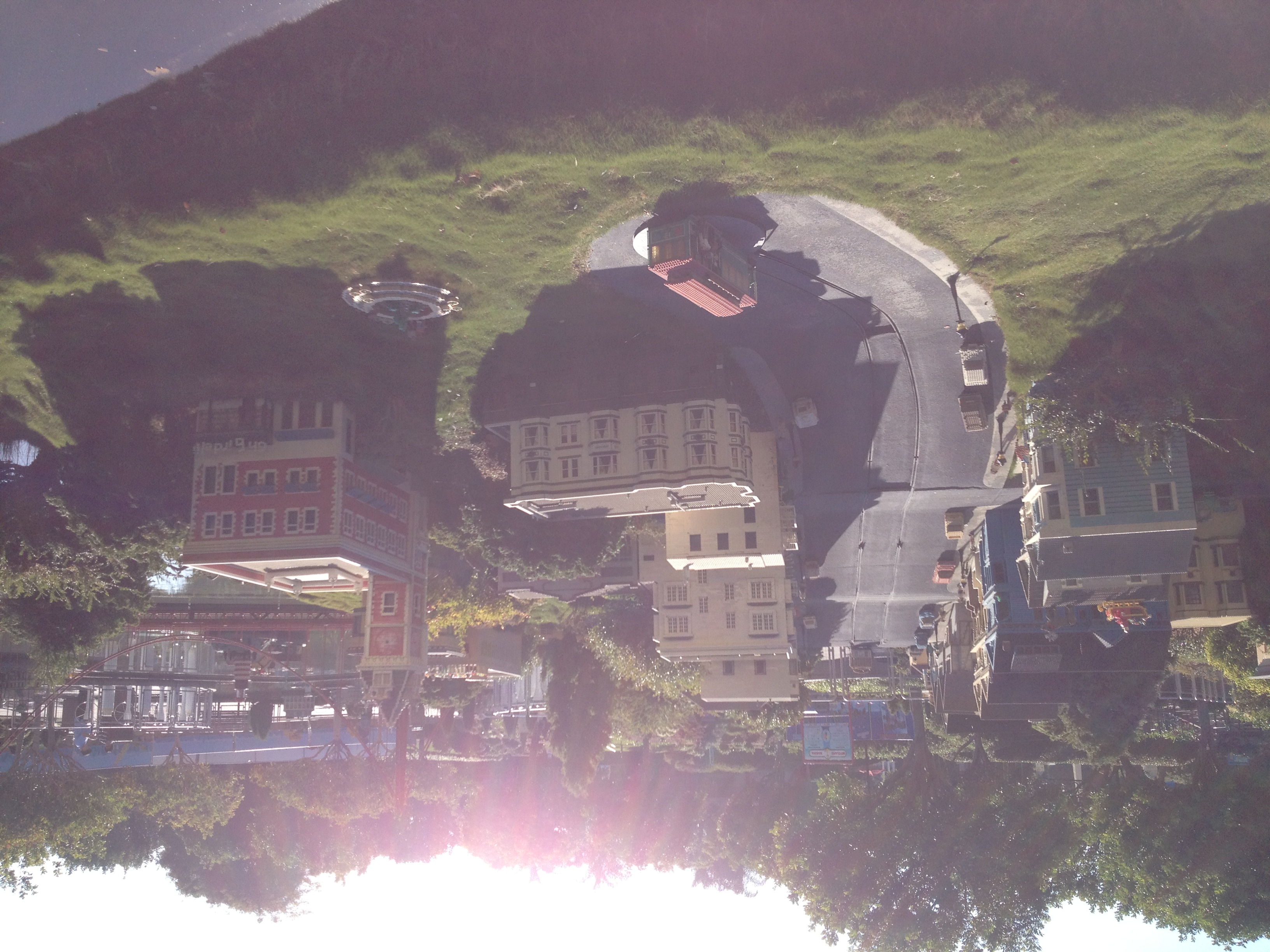 Cable car turn-around in Lego