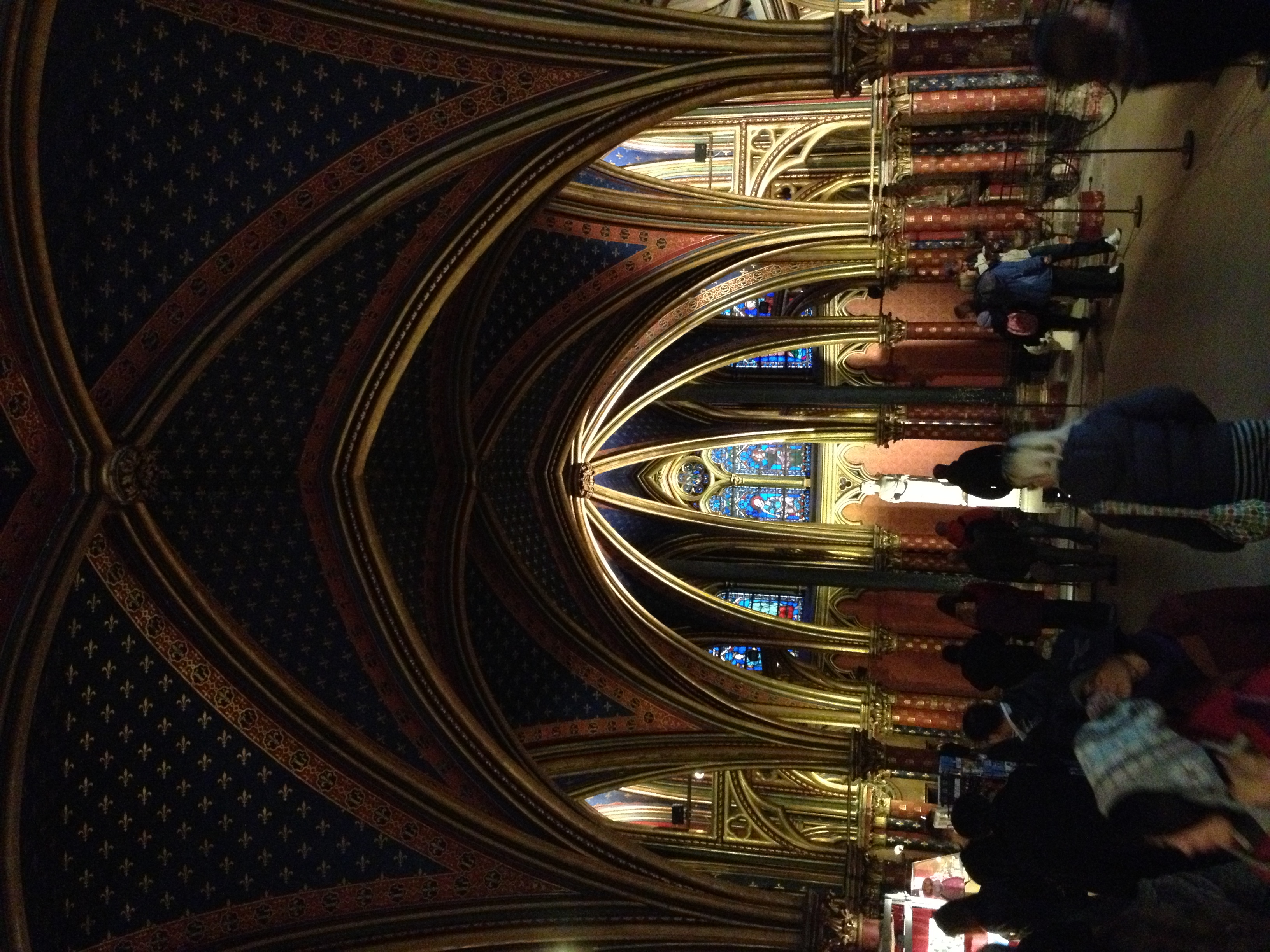 Downstairs at Sainte-Chapelle