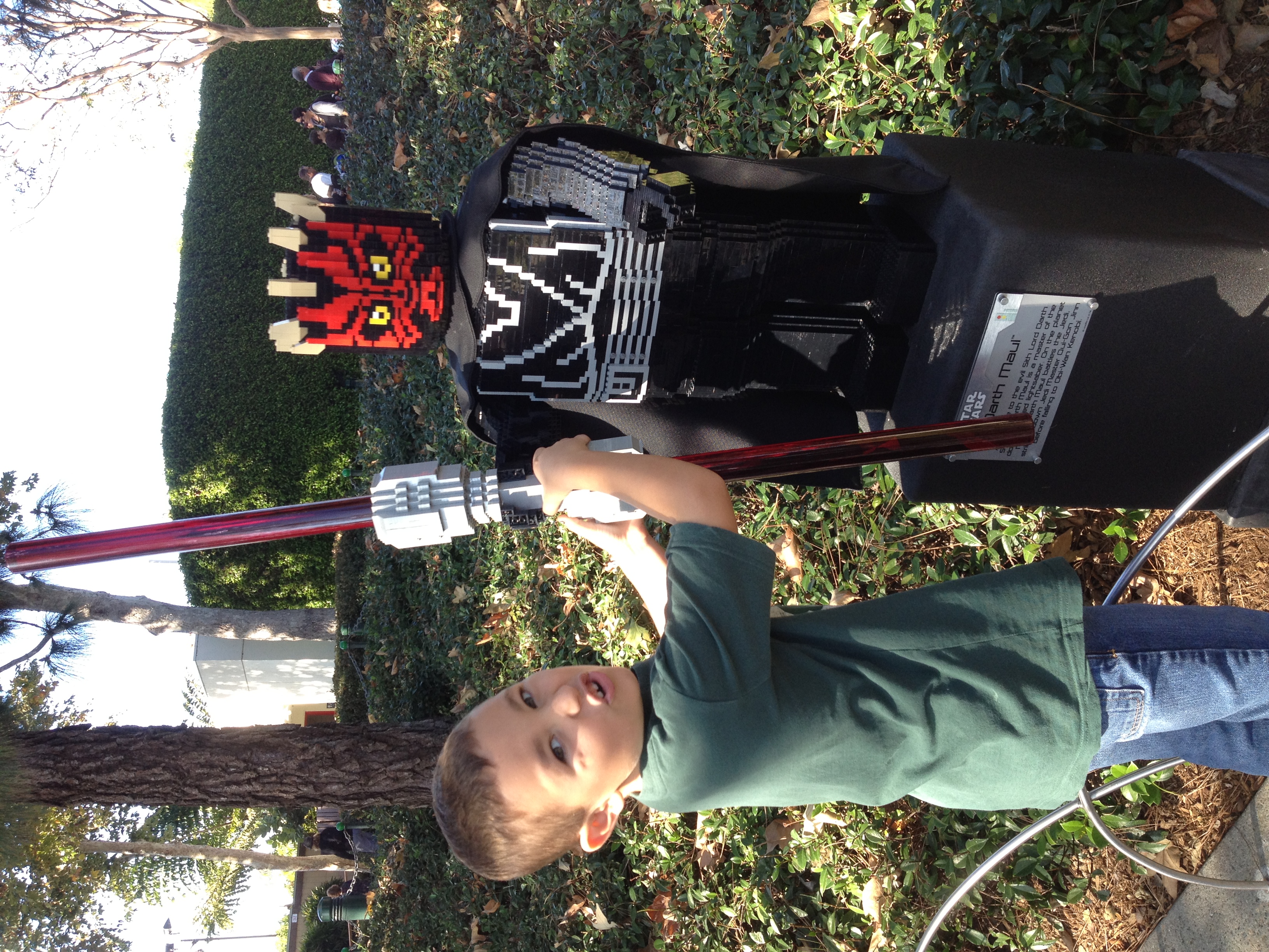 Trying to steal his lightsaber