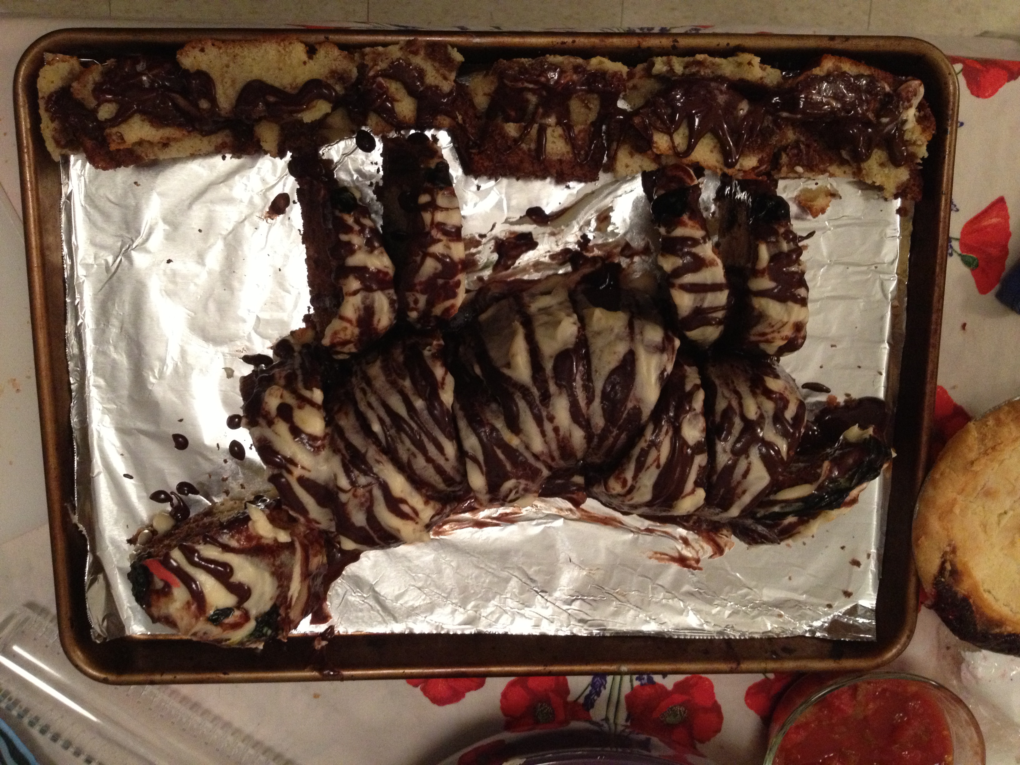 Erin's amazing birthday cake, made by Birthday Elves, LLC.