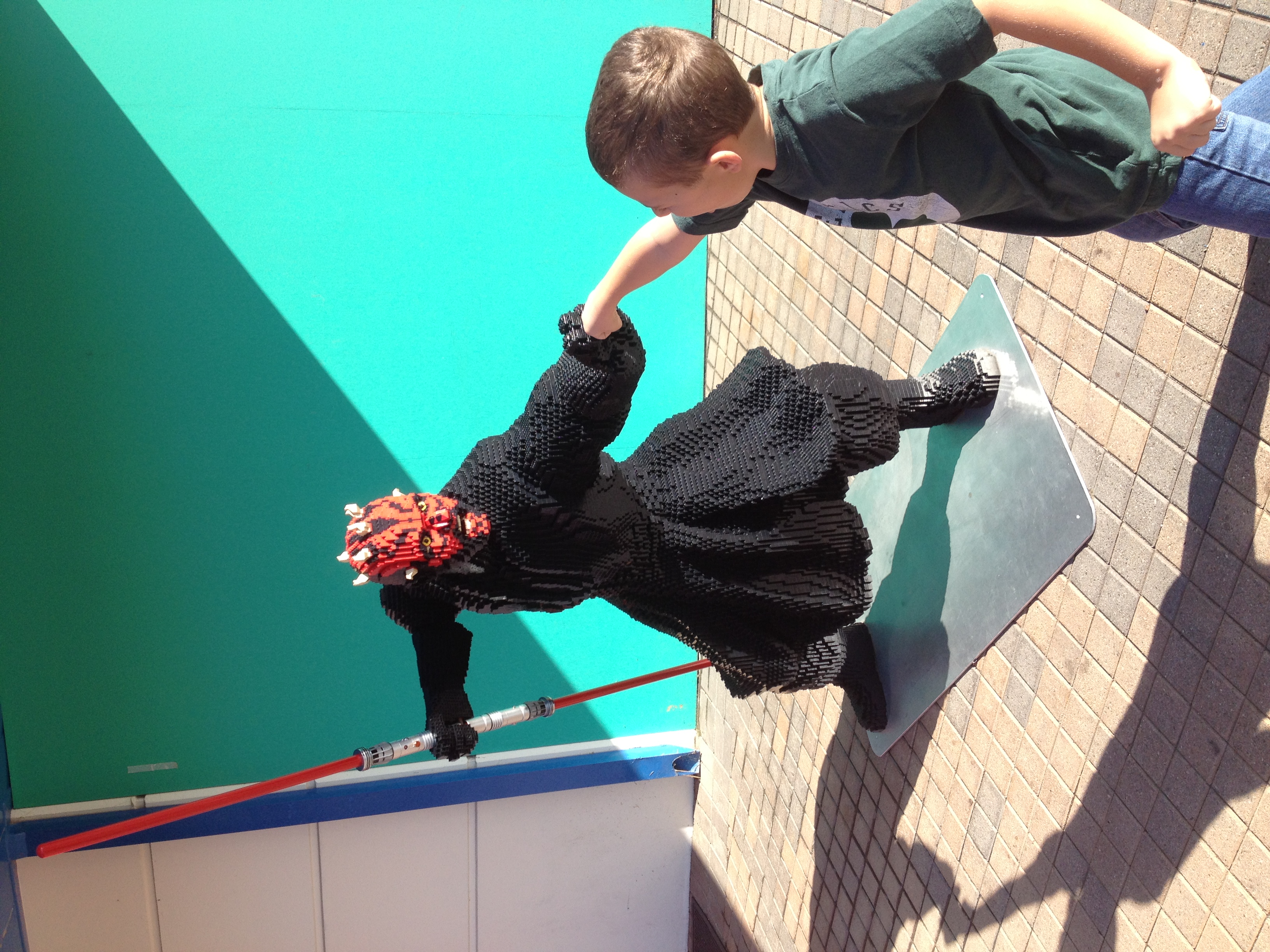 Andy and Lego Darth Maul