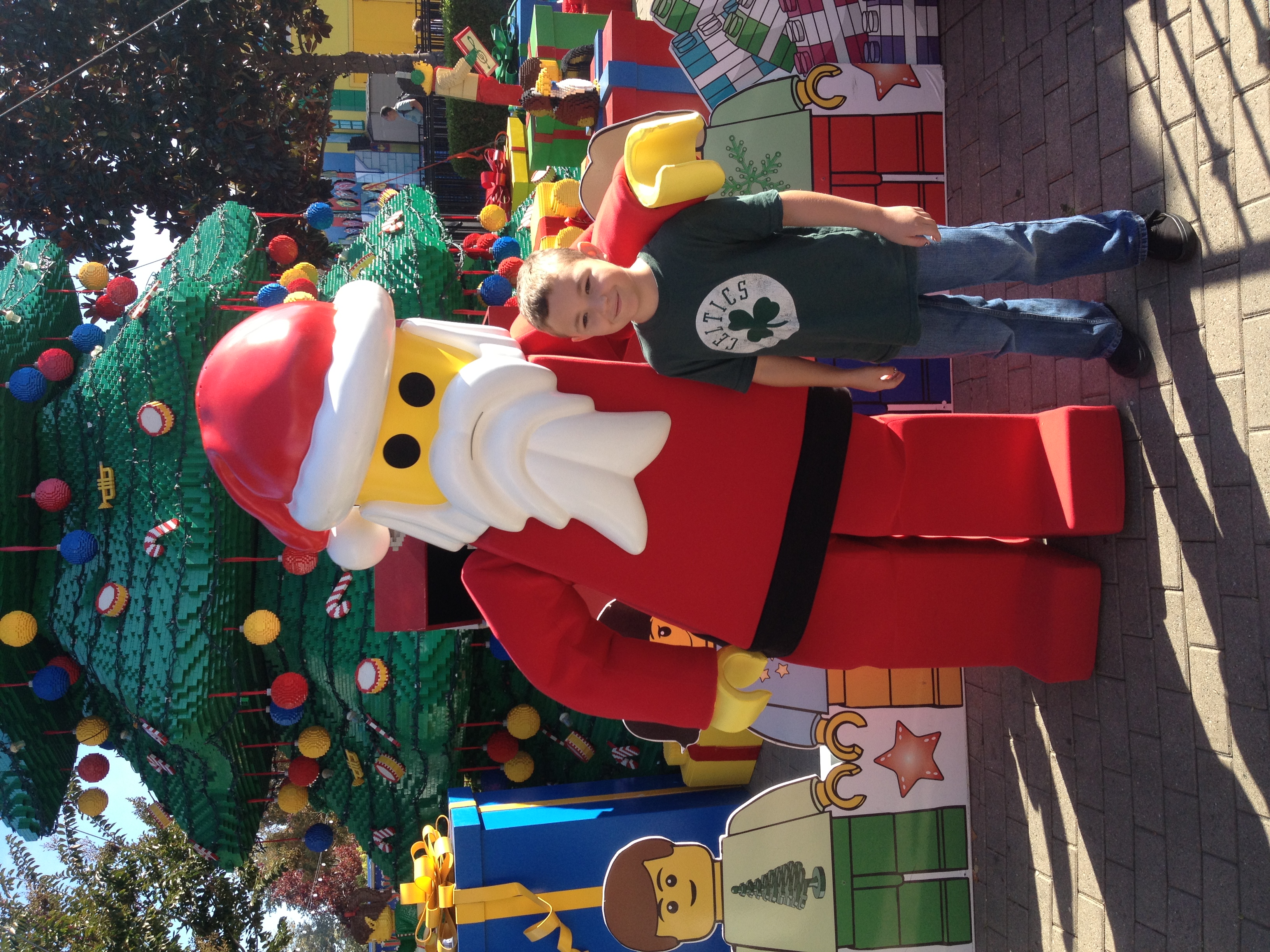 I actually found the giant Lego Santa guy to be pretty creepy, but Andy thought he was cool.