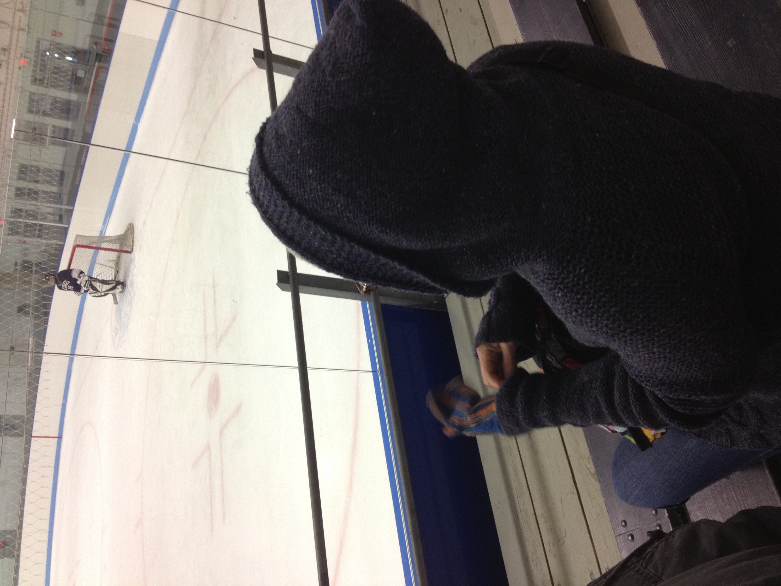 Erin, putting her mitts on