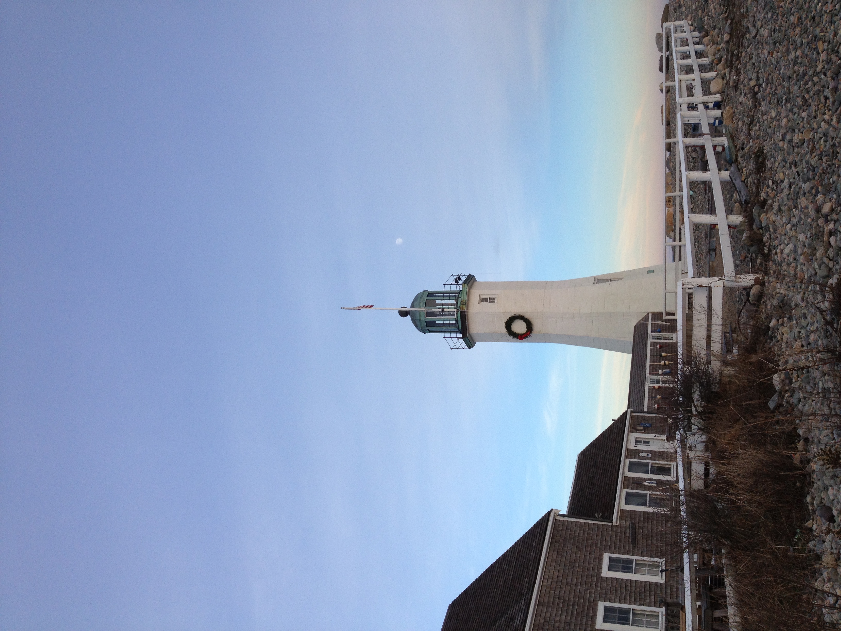 Scituate Lighthouse at Christmastime