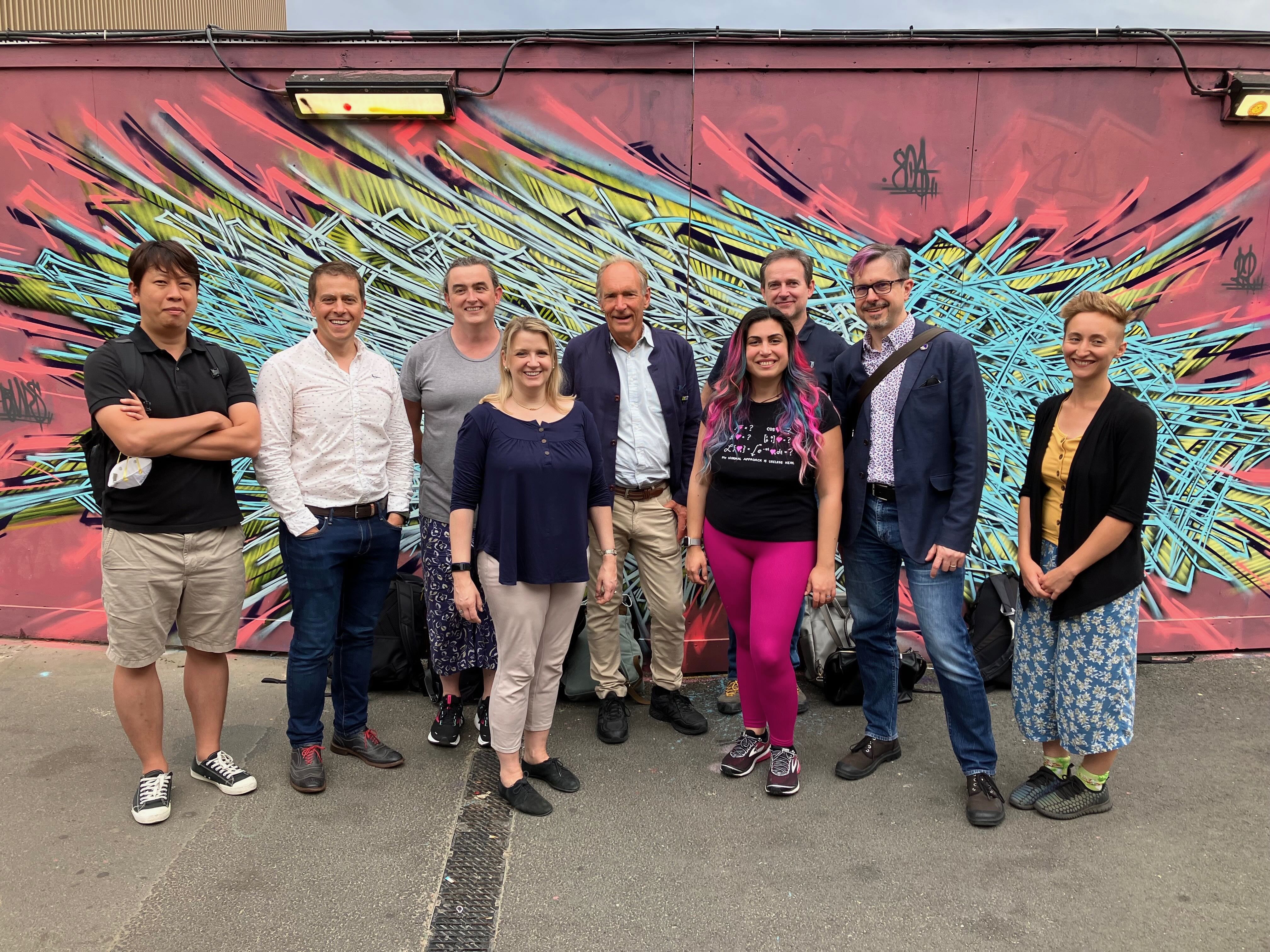 The TAG at our last face-to-face meeting this past July in London. L–R: Sangwhan, Rossen, yours truly, Hadley, Tim, Lea, Yves, Dan, and Amy. Not pictured: Peter, Max.