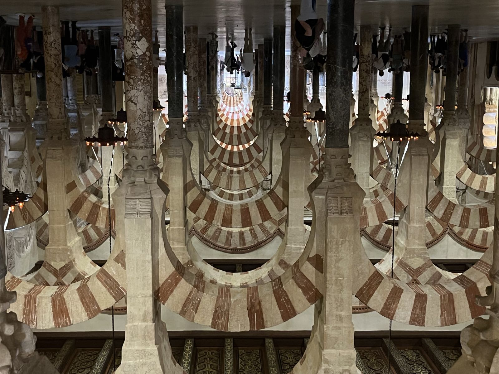 Another view of the hypostyle; the rows and rows of arches and columns extends far into the distance.