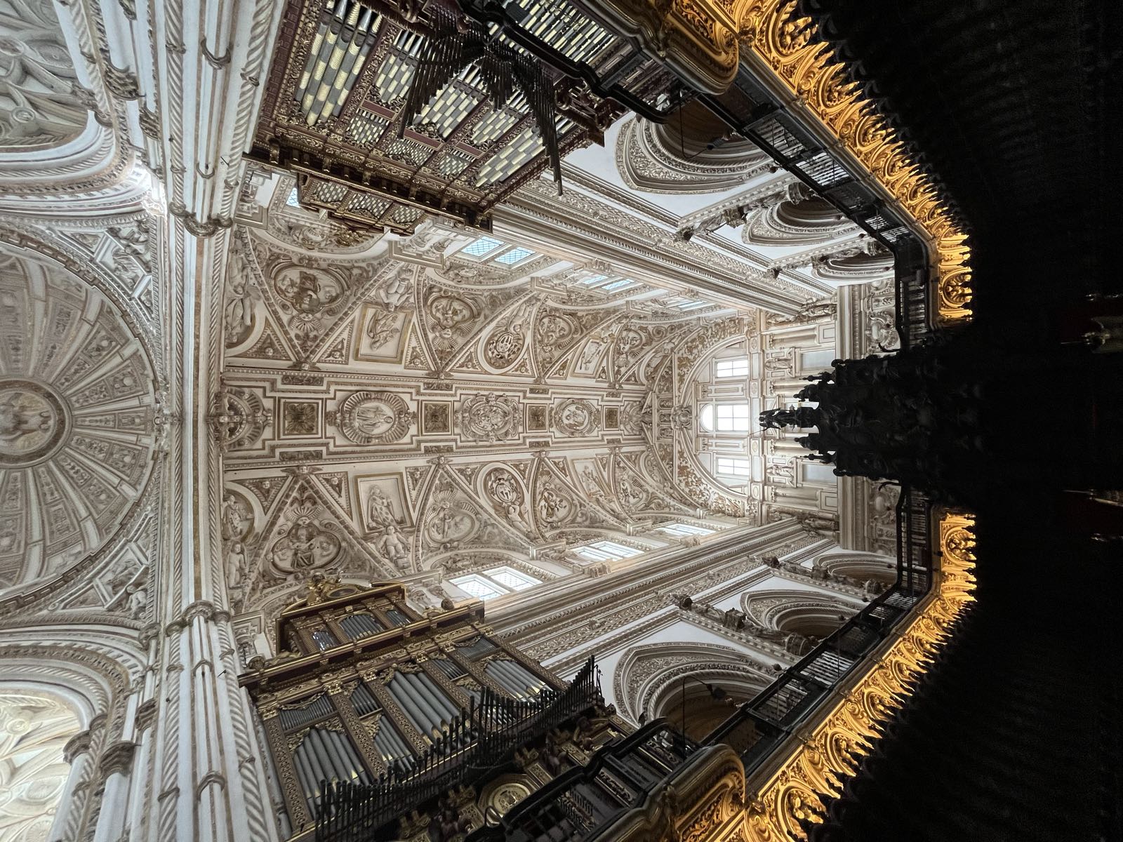 The ceiling of the choir room.